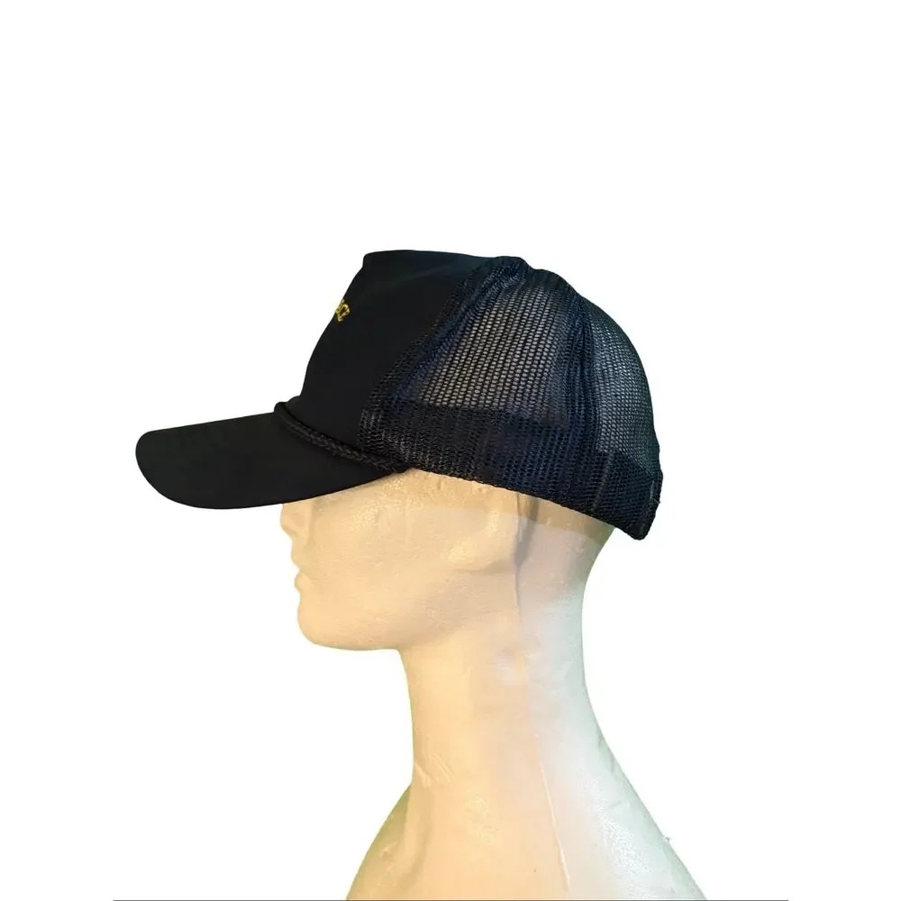 Vintage Aerospace Bass Busters Fish Trucker Hat Snapback Mesh Cap USA Made